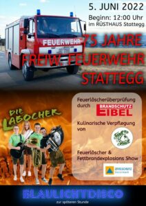 Read more about the article Einladung! 75 Jahre Freiwillige Feuerwehr Stattegg